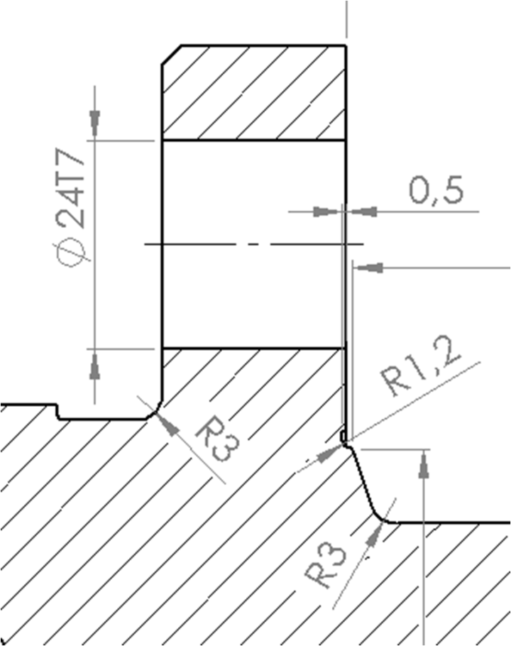 Figure 6. Proposed adjustment in the point A : Modification of the ...