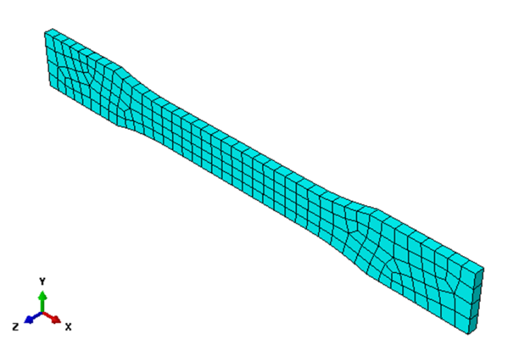 Material Behaviour Simulation Figure 6. Mesh of finite elements : Simulation of Material Behaviour by ...
