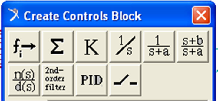 Figure 6. Control Toolkit menu : A Two Link Manipulator End Effector ...