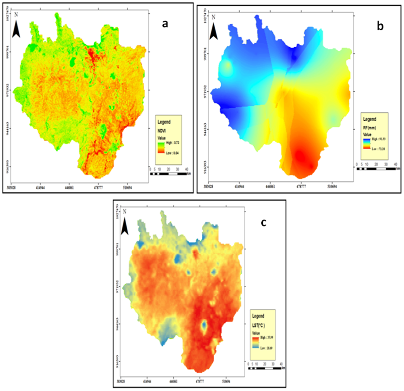 Figure 3. Spatial distribution of the Annual Average NDVI (2001-2016 ...